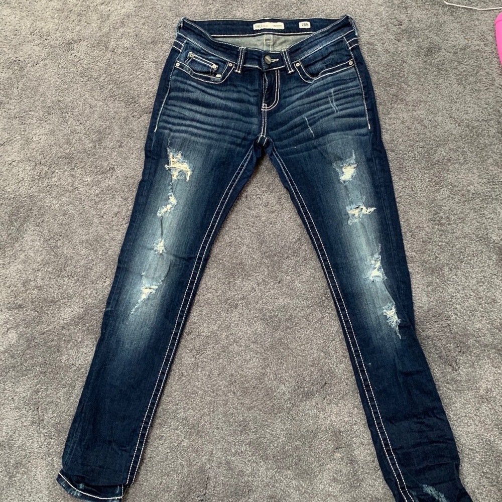 BKE Sabrina Skinny Jean with tears